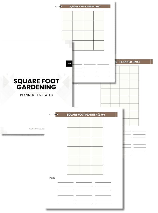 Square Foot Garden Planner Templates