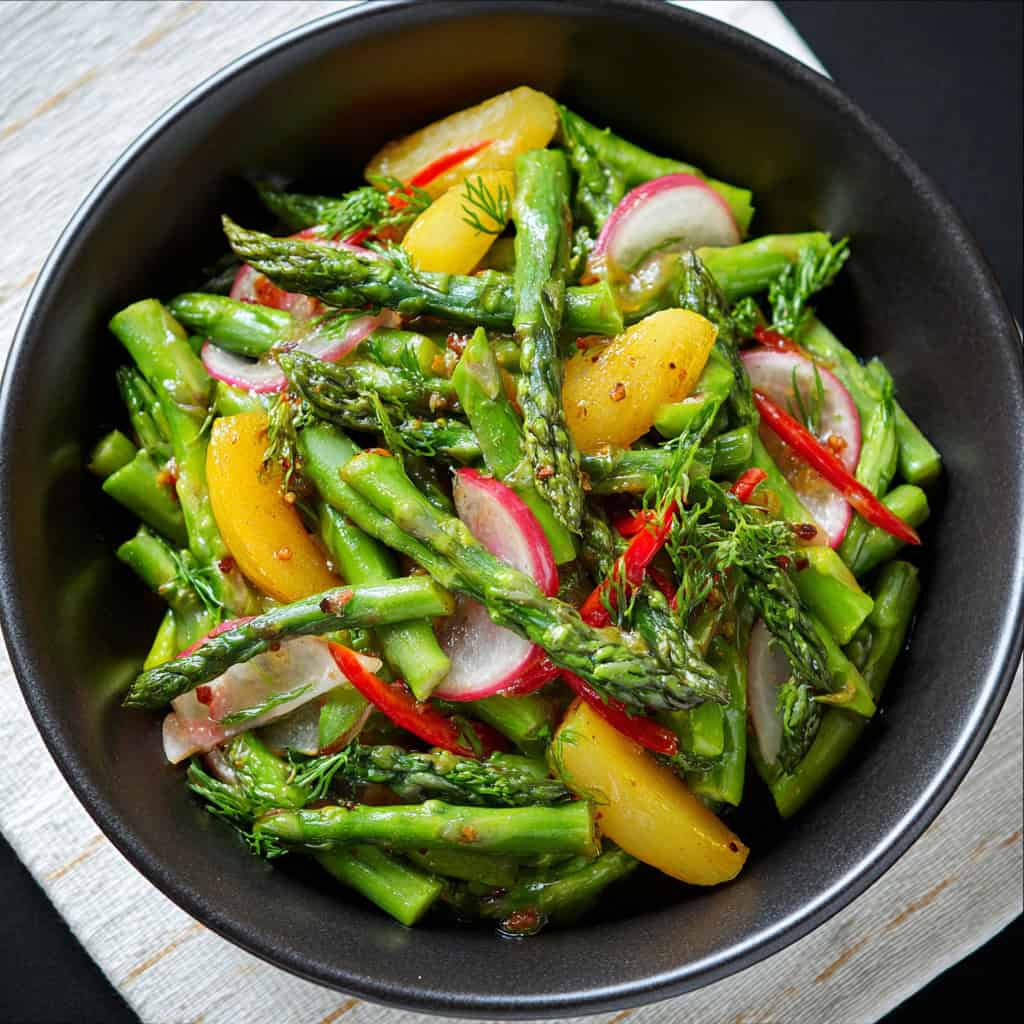pickled asparagus salad