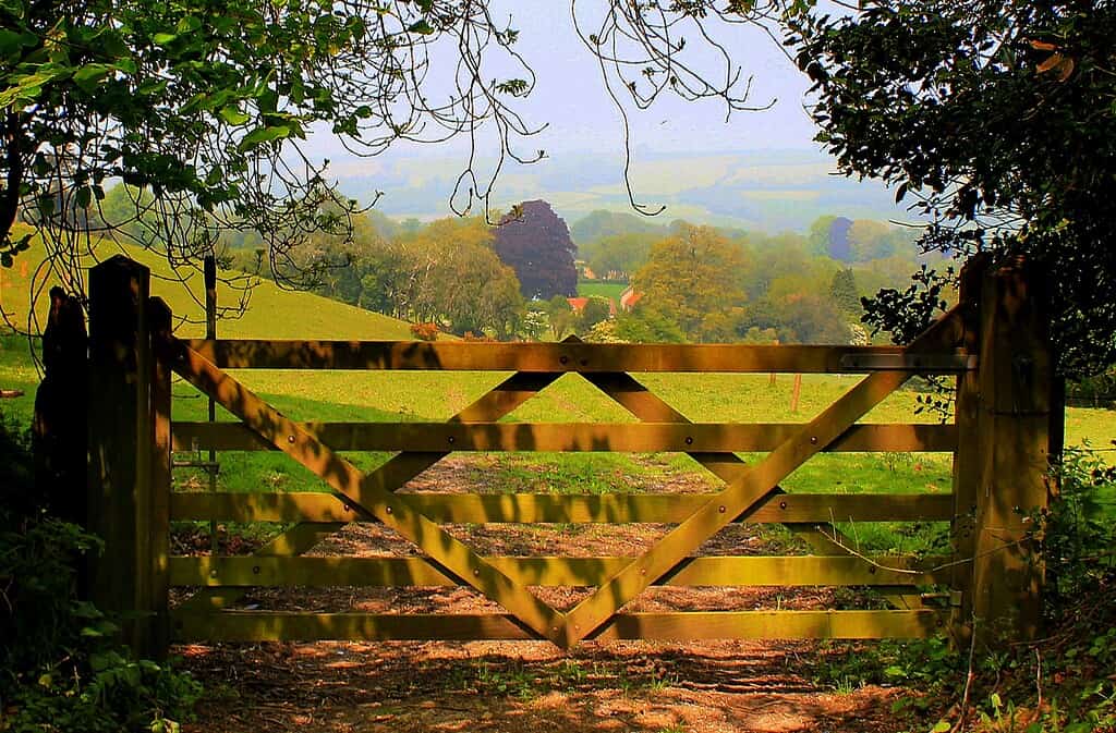 a farm gate