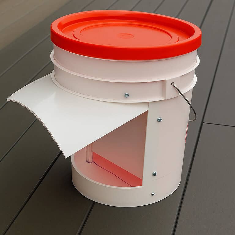 Diy Rain Proof Chicken Feeder