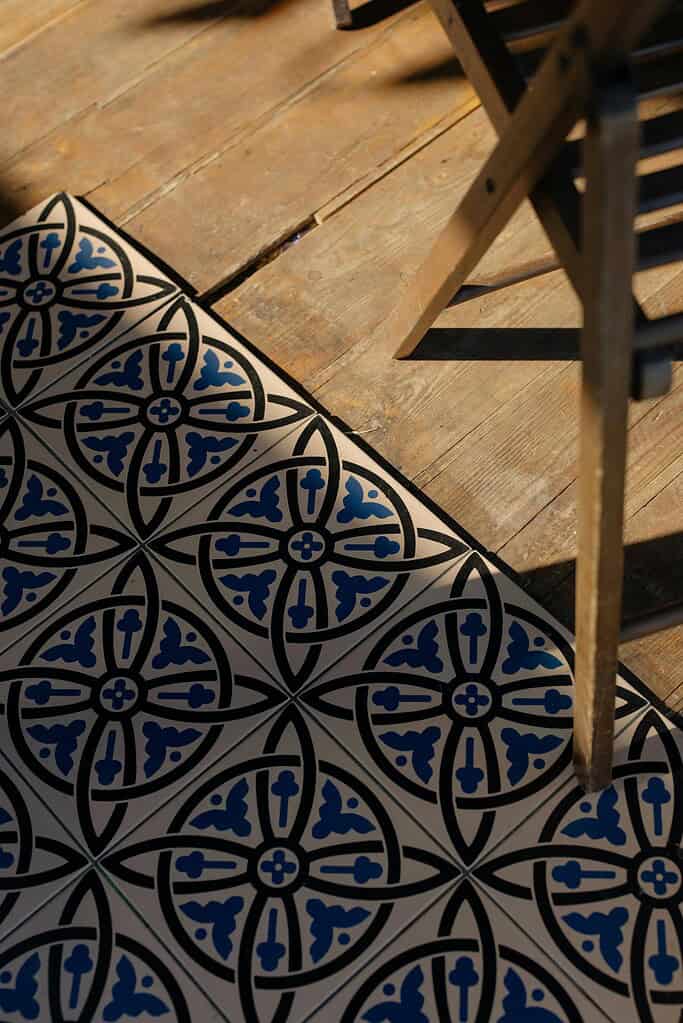 Decorative patterned tile pavers